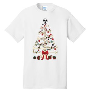 Radiology Christmas Skeleton Christmas Tree Tall T-Shirt