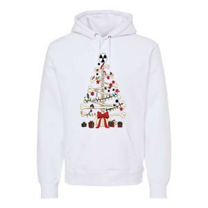 Radiology Christmas Skeleton Christmas Tree Premium Hoodie