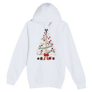 Radiology Christmas Skeleton Christmas Tree Premium Pullover Hoodie