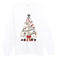 Radiology Christmas Skeleton Christmas Tree Premium Crewneck Sweatshirt