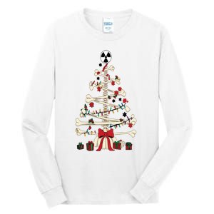 Radiology Christmas Skeleton Christmas Tree Tall Long Sleeve T-Shirt