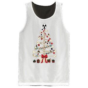 Radiology Christmas Skeleton Christmas Tree Mesh Reversible Basketball Jersey Tank