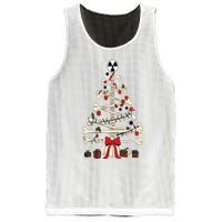 Radiology Christmas Skeleton Christmas Tree Mesh Reversible Basketball Jersey Tank