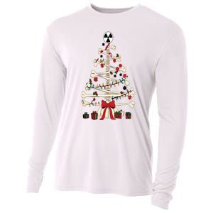 Radiology Christmas Skeleton Christmas Tree Cooling Performance Long Sleeve Crew