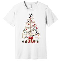 Radiology Christmas Skeleton Christmas Tree Premium T-Shirt