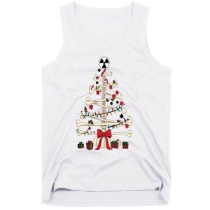 Radiology Christmas Skeleton Christmas Tree Tank Top