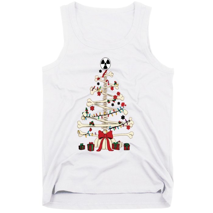 Radiology Christmas Skeleton Christmas Tree Tank Top