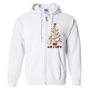 Radiology Christmas Skeleton Christmas Tree Full Zip Hoodie