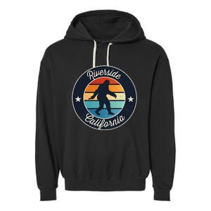 Riverside California Sasquatch Graphic Garment-Dyed Fleece Hoodie