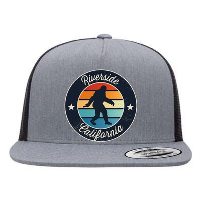 Riverside California Sasquatch Graphic Flat Bill Trucker Hat