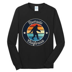 Riverside California Sasquatch Graphic Tall Long Sleeve T-Shirt