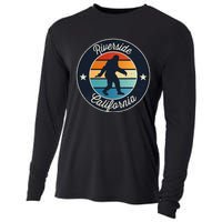 Riverside California Sasquatch Graphic Cooling Performance Long Sleeve Crew