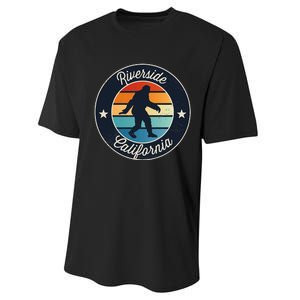 Riverside California Sasquatch Graphic Performance Sprint T-Shirt