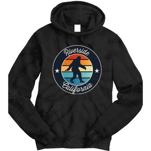 Riverside California Sasquatch Graphic Tie Dye Hoodie