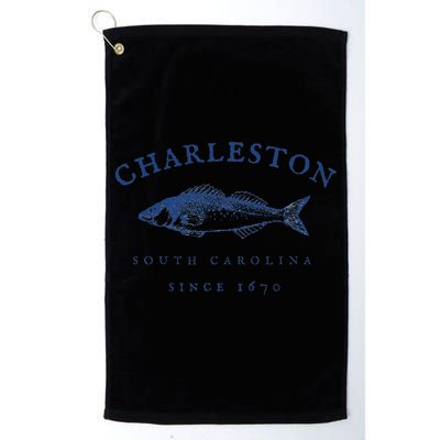 Retro Charleston South Carolina Fishing Golf Towel