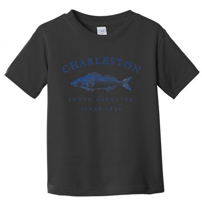 Retro Charleston South Carolina Fishing Toddler T-Shirt