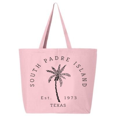 Retro Cool South Padre Island Original Texas Beach Palm Tree 25L Jumbo Tote