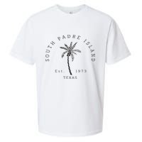 Retro Cool South Padre Island Original Texas Beach Palm Tree Sueded Cloud Jersey T-Shirt
