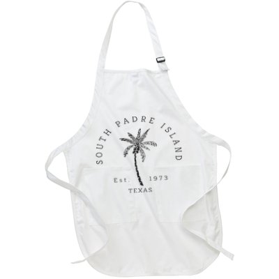 Retro Cool South Padre Island Original Texas Beach Palm Tree Apron