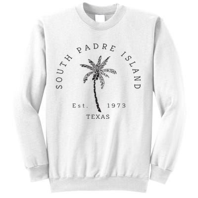 Retro Cool South Padre Island Original Texas Beach Palm Tree Sweatshirt
