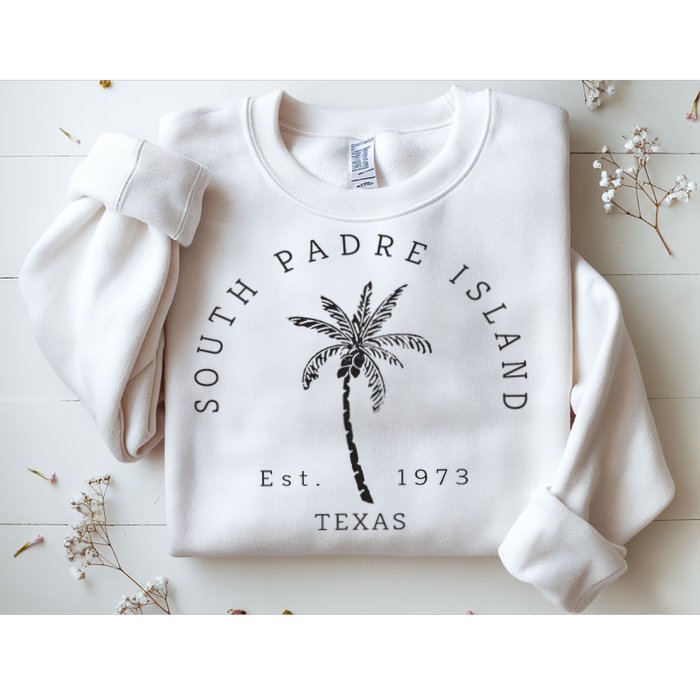 Retro Cool South Padre Island Original Texas Beach Palm Tree Sweatshirt