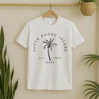 Retro Cool South Padre Island Original Texas Beach Palm Tree T-Shirt