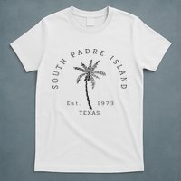 Retro Cool South Padre Island Original Texas Beach Palm Tree T-Shirt