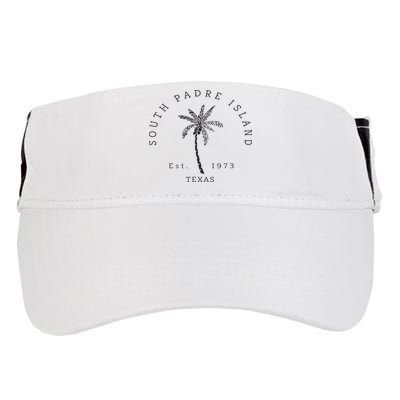 Retro Cool South Padre Island Original Texas Beach Palm Tree Adult Drive Performance Visor
