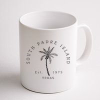 Retro Cool South Padre Island Original Texas Beach Palm Tree Mug