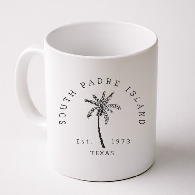 Retro Cool South Padre Island Original Texas Beach Palm Tree Mug