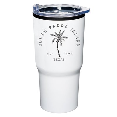 Retro Cool South Padre Island Original Texas Beach Palm Tree Tumbler