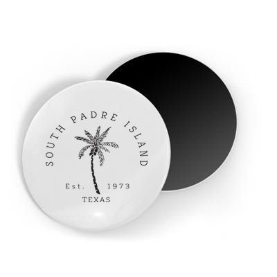 Retro Cool South Padre Island Original Texas Beach Palm Tree Magnet