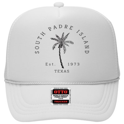 Retro Cool South Padre Island Original Texas Beach Palm Tree Trucker Hat