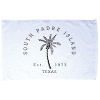 Retro Cool South Padre Island Original Texas Beach Palm Tree Microfiber Hand Towel