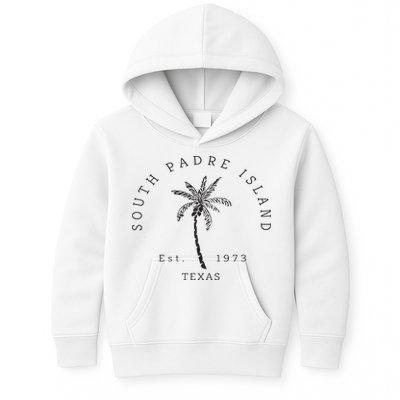 Retro Cool South Padre Island Original Texas Beach Palm Tree Kids Hoodie