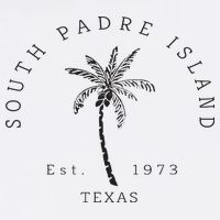 Retro Cool South Padre Island Original Texas Beach Palm Tree Short Acrylic Beanie