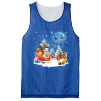 Reindeer Cat Santa Christmas Light Cat Mom Cat Dad Cat Lover Cute Gift Mesh Reversible Basketball Jersey Tank