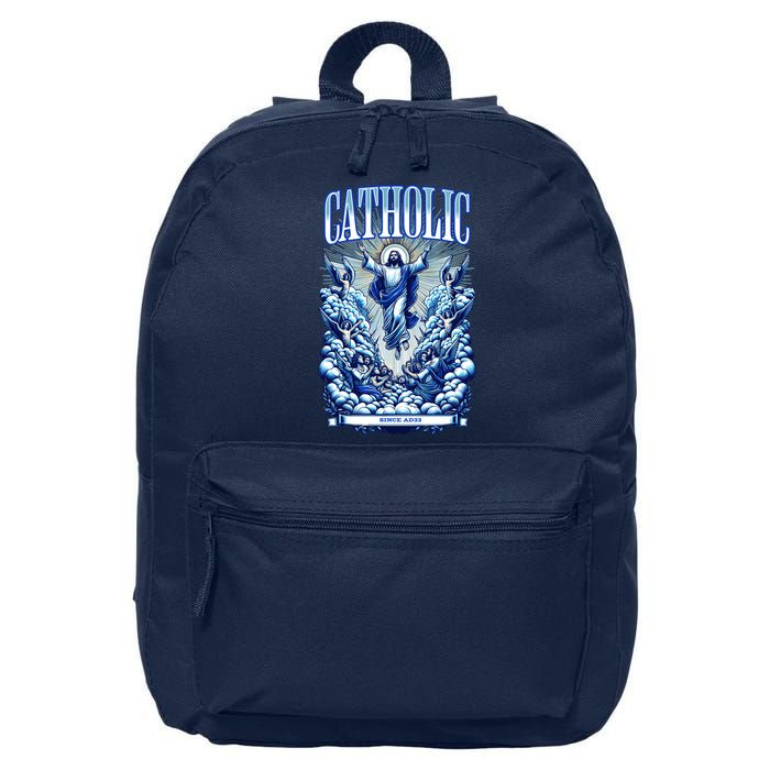Roman Catholic Since AD 33 Jesus Christ 16 in Basic Backpack