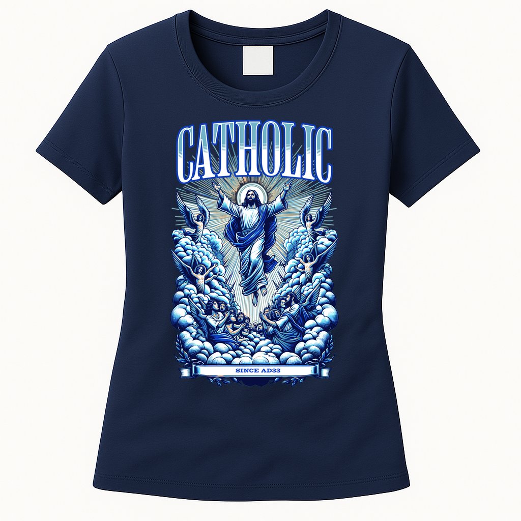 Roman Catholic Since AD 33 Jesus Christ Womens T-Shirt