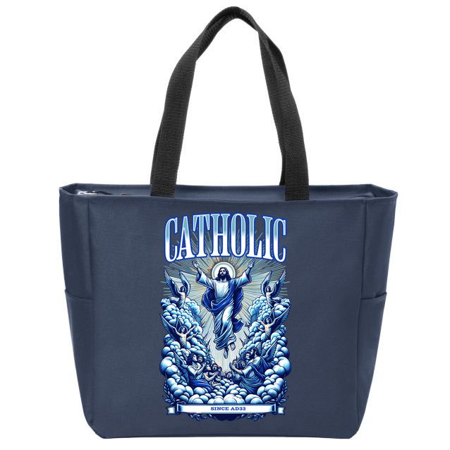 Roman Catholic Since AD 33 Jesus Christ Zip Tote Bag