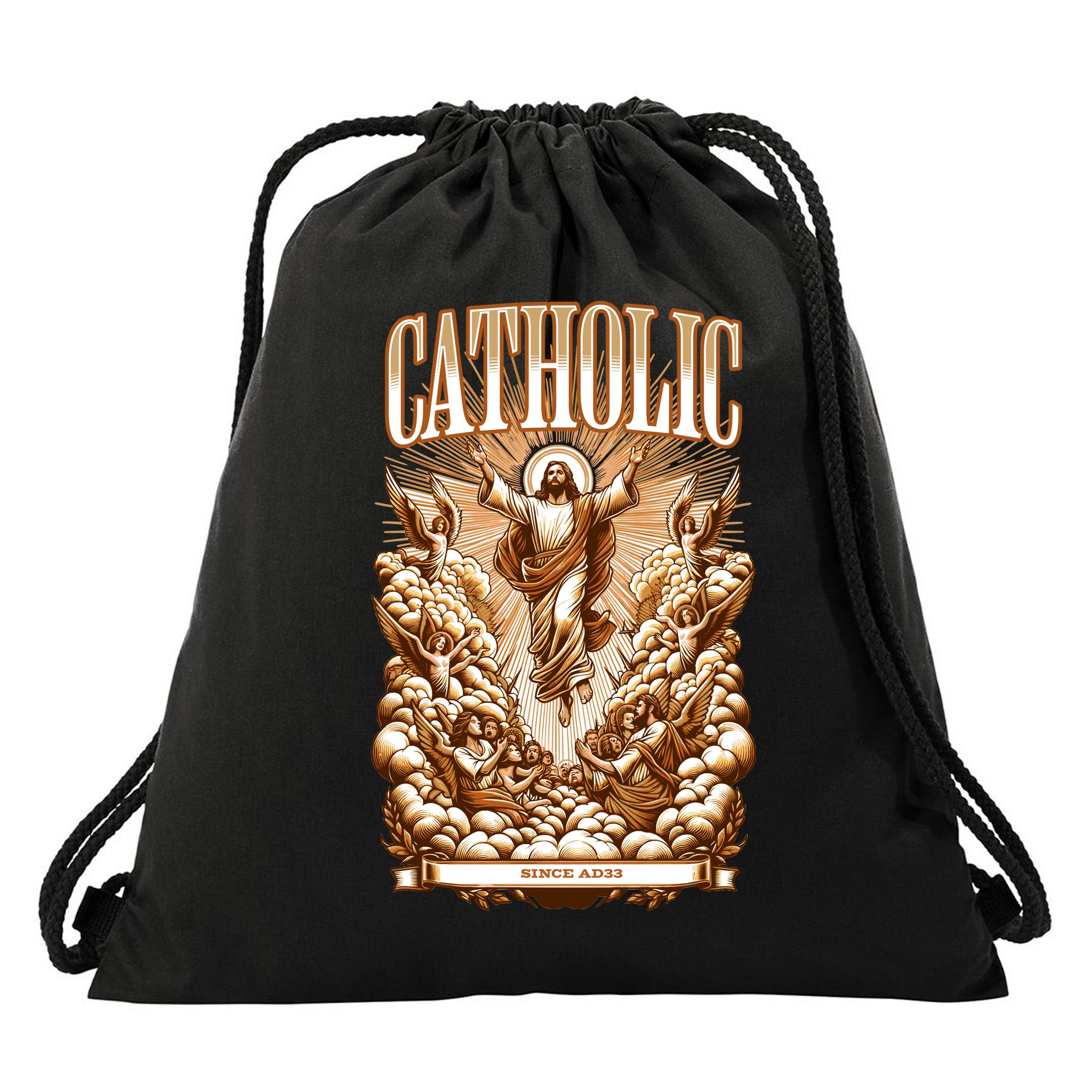 Roman Catholic Since AD 33 Jesus Christ  Drawstring Bag