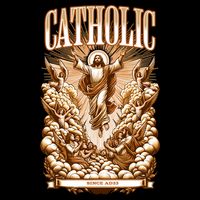 Roman Catholic Since AD 33 Jesus Christ  Flat Bill Trucker Hat