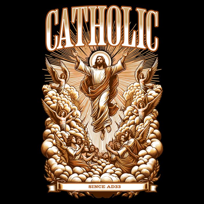 Roman Catholic Since AD 33 Jesus Christ  Flat Bill Trucker Hat
