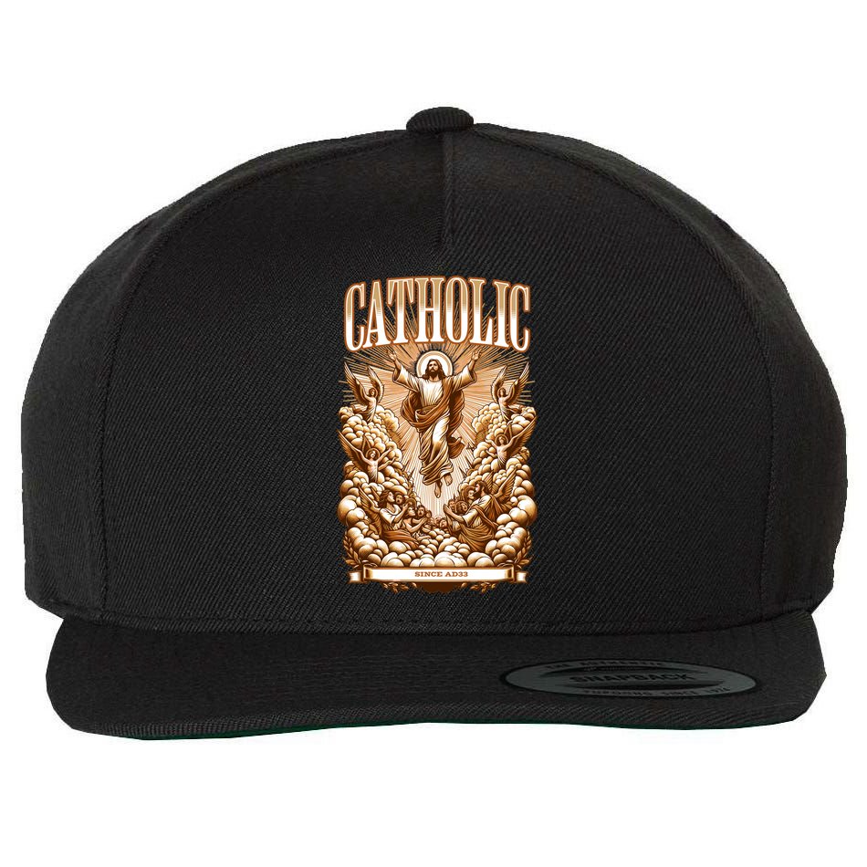 Roman Catholic Since AD 33 Jesus Christ  Wool Snapback Cap