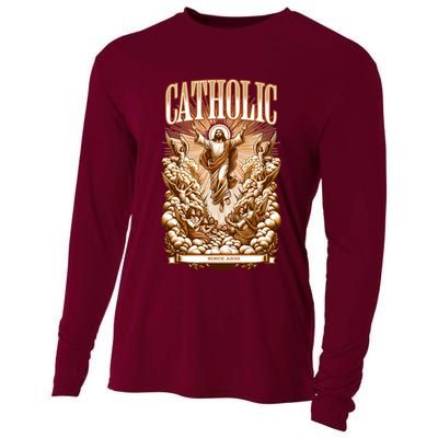 Roman Catholic Since AD 33 Jesus Christ  Cooling Performance Long Sleeve Crew