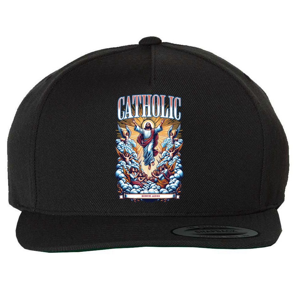 Roman Catholic Since AD 33 Jesus Christ  Wool Snapback Cap