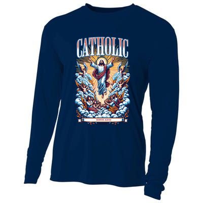 Roman Catholic Since AD 33 Jesus Christ  Cooling Performance Long Sleeve Crew