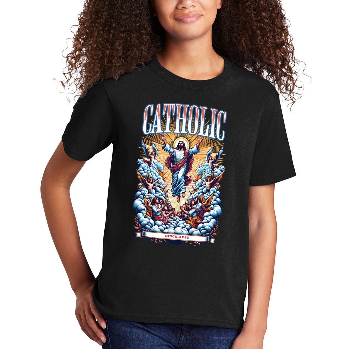 Roman Catholic Since AD 33 Jesus Christ  Kids T-Shirt