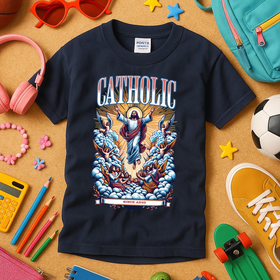 Roman Catholic Since AD 33 Jesus Christ  Kids T-Shirt