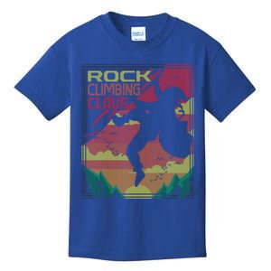 Rock Climbing Santa Claus Climber Ugly Christmas Sweater Gift Kids T-Shirt